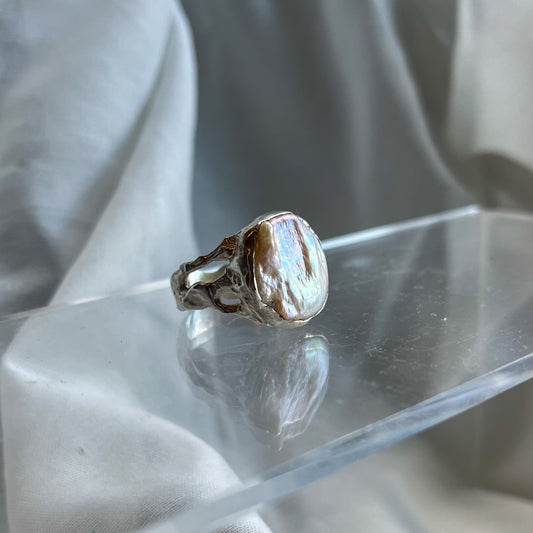 molten pearl ring