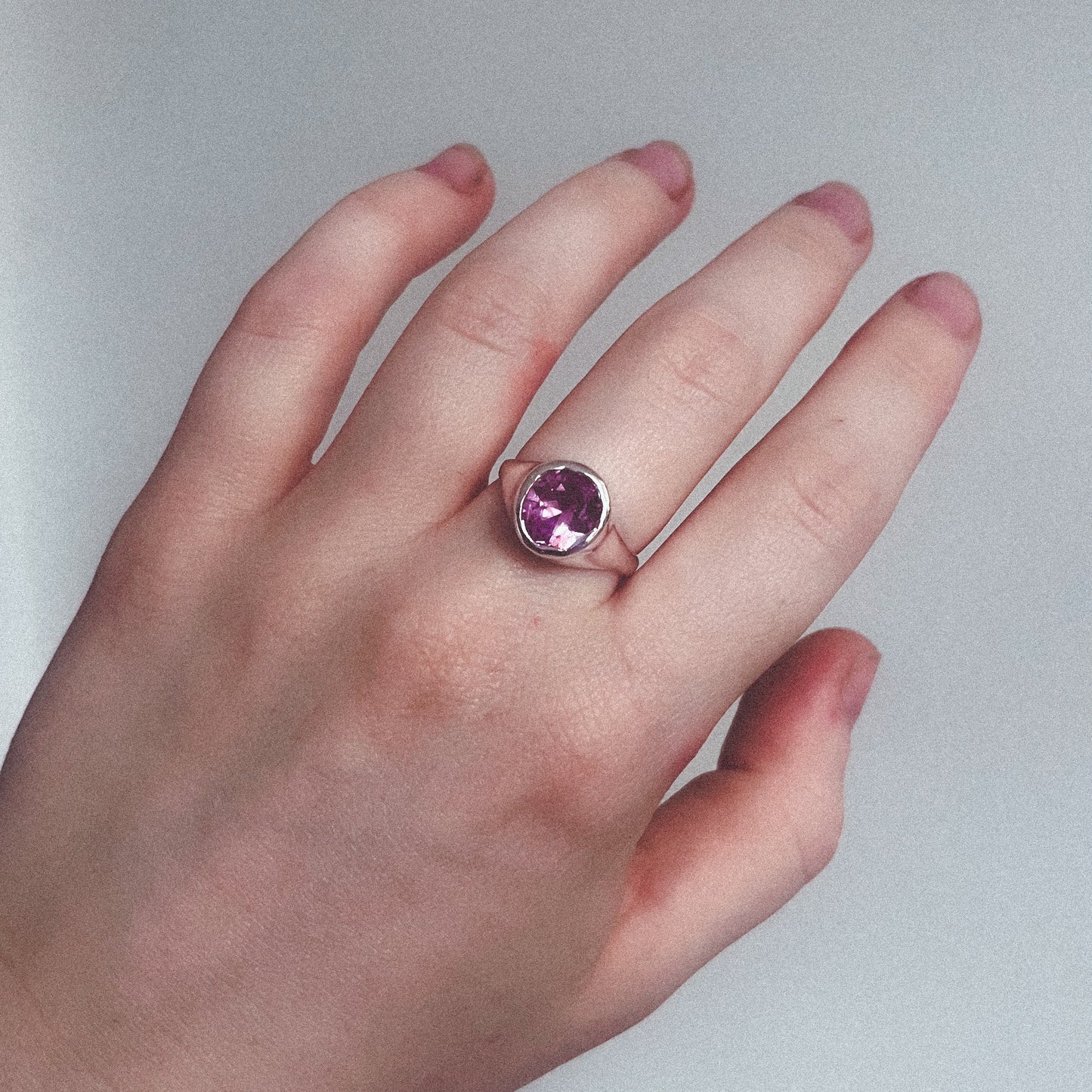 pink sapphire ring