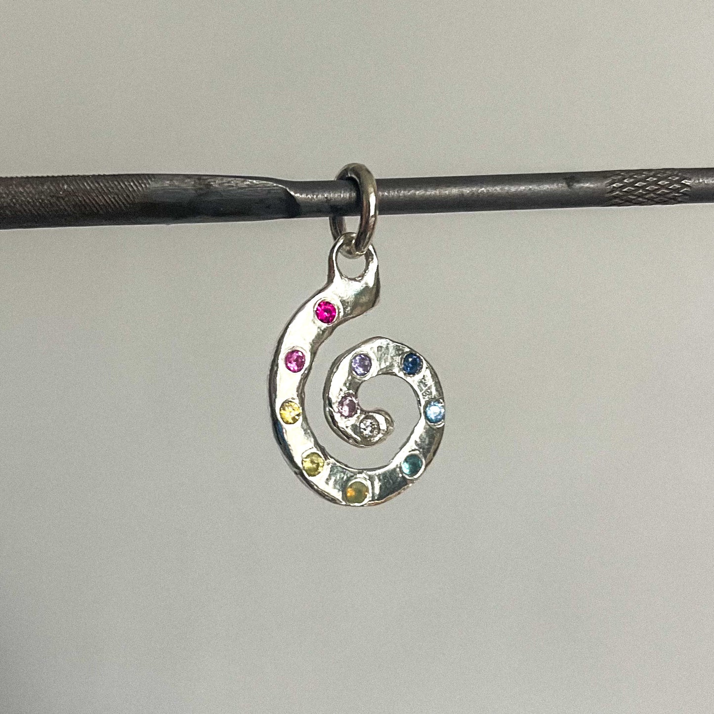 small spiral pendant