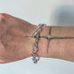 chunky silver bracelet