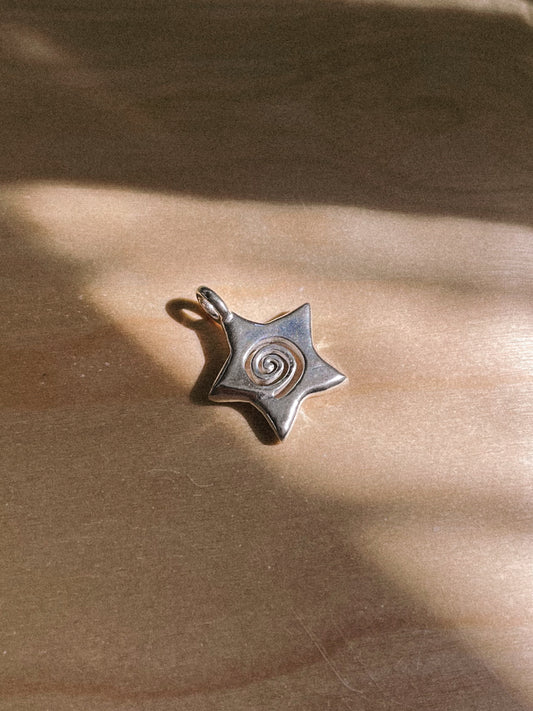 spiral star charm