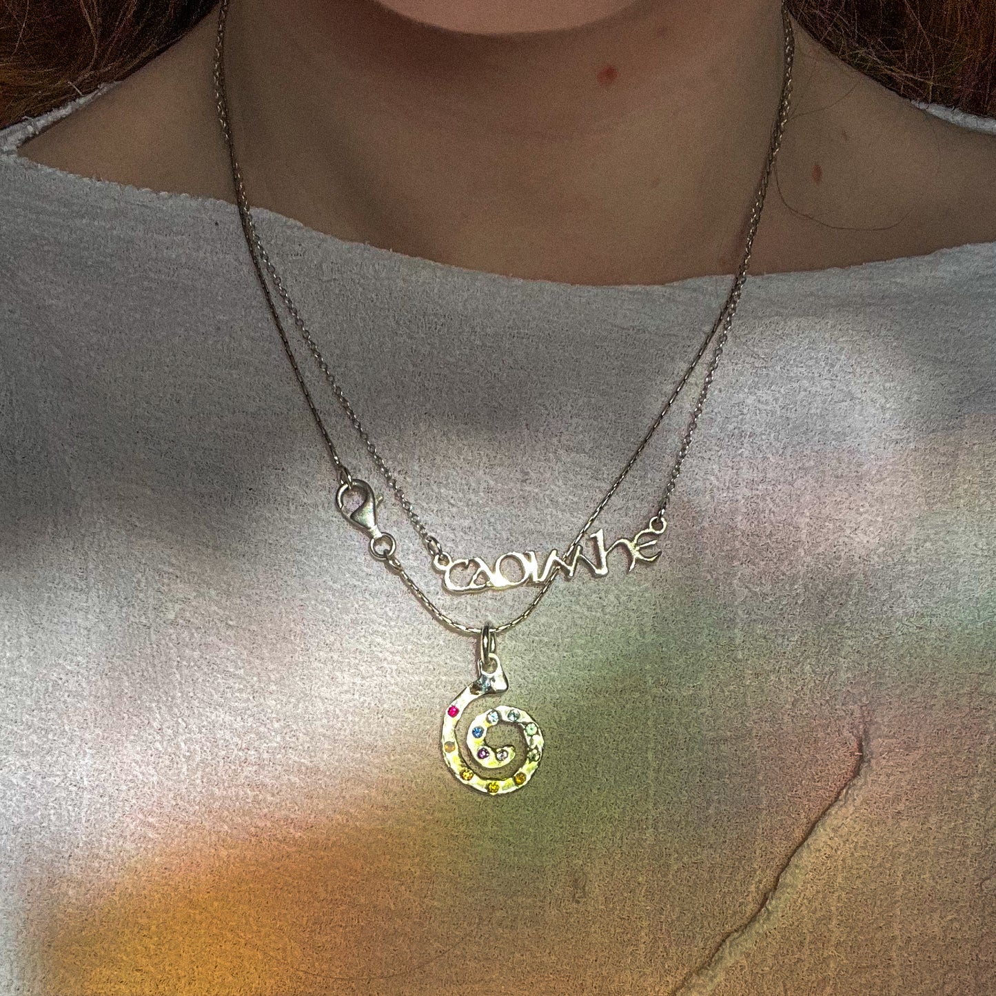 large spiral pendant