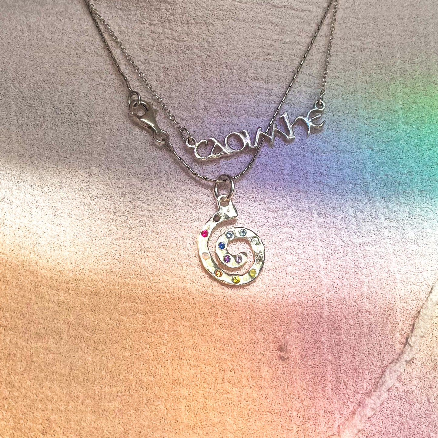 large spiral pendant