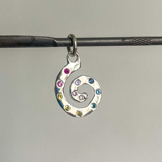 small spiral pendant