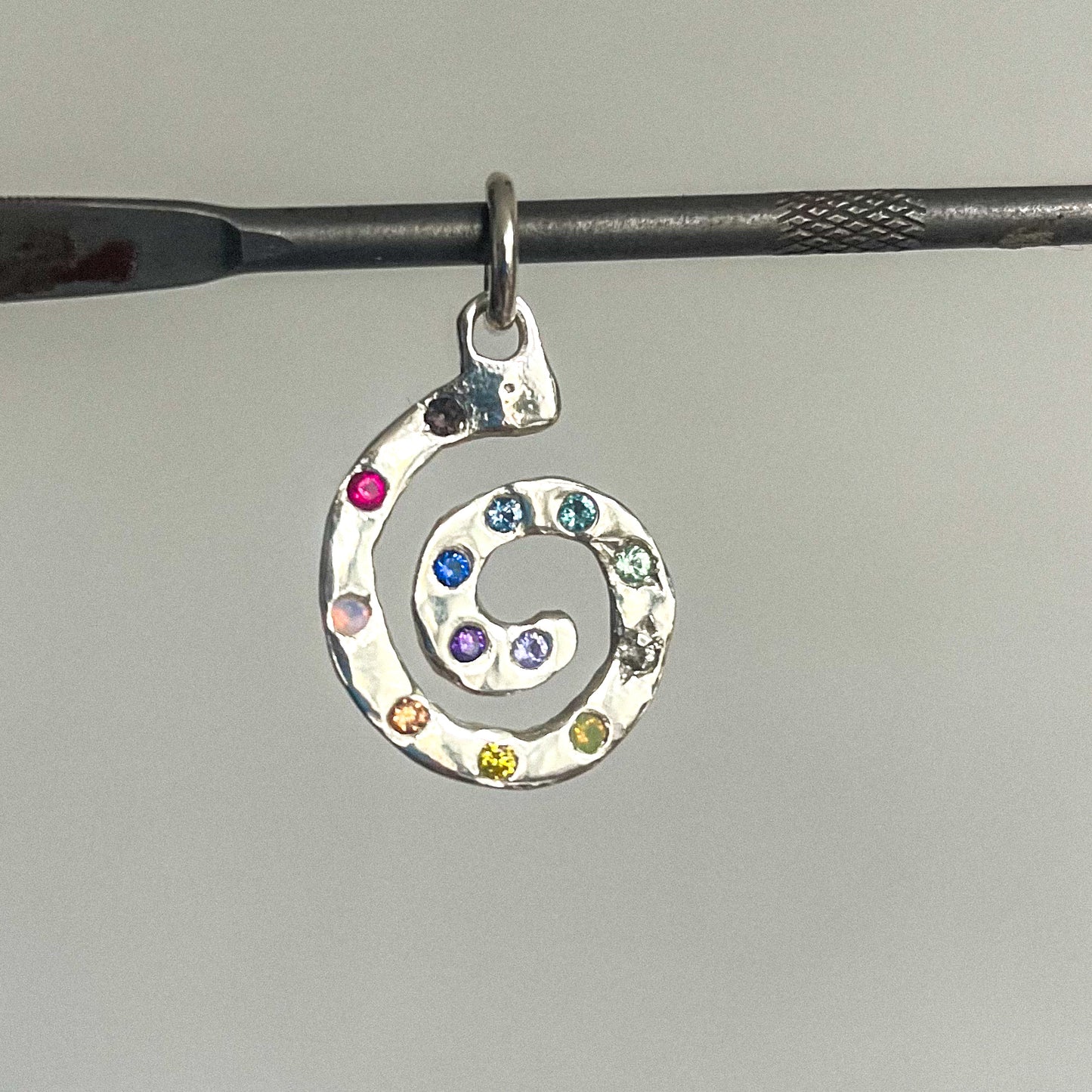 large spiral pendant