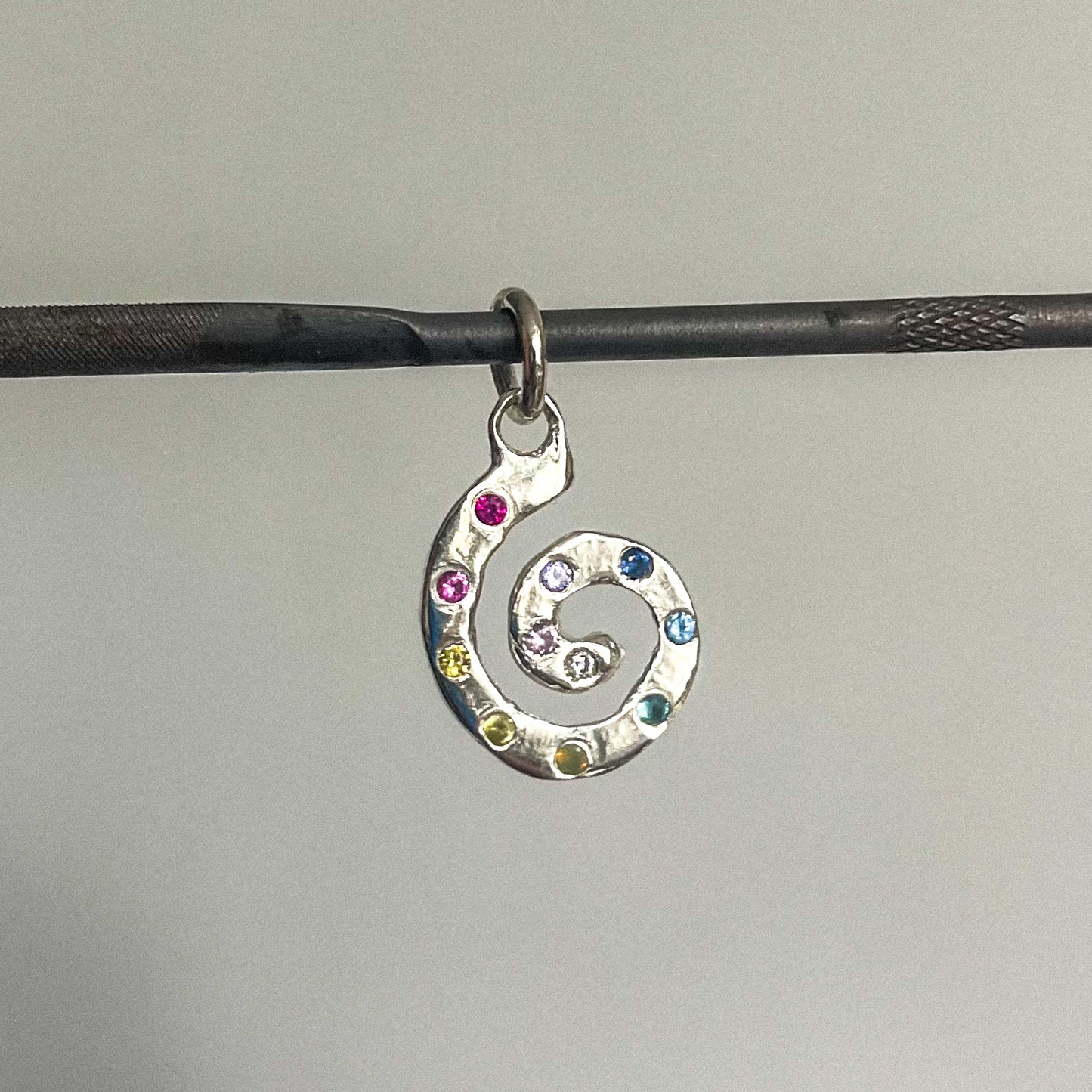 small spiral pendant